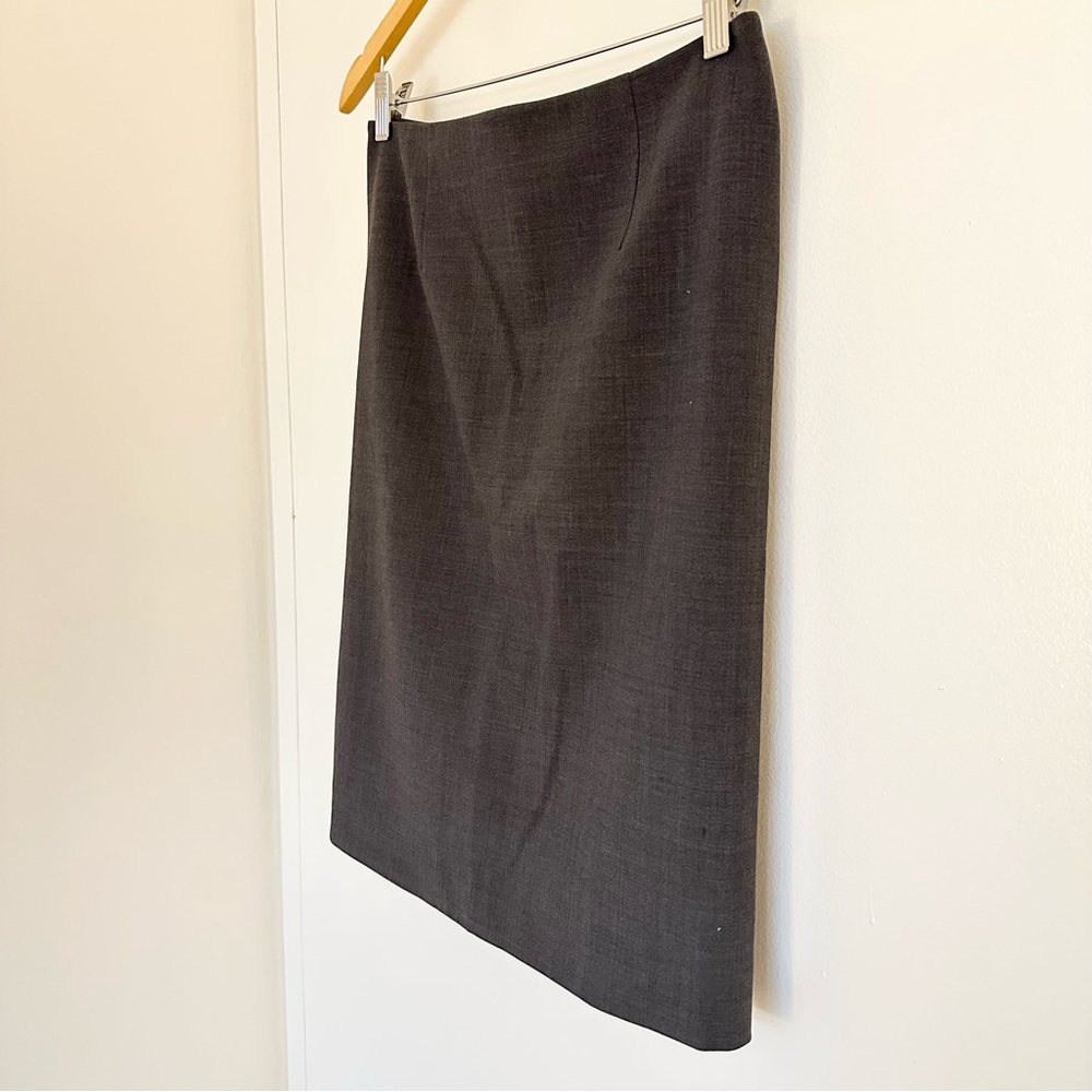 Theory Golca 2 Urban Pencil Wool Blend Skirt - Picture 11 of 14